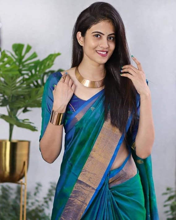 Kanjivaram Soft Silk Saree With Blouse Piece