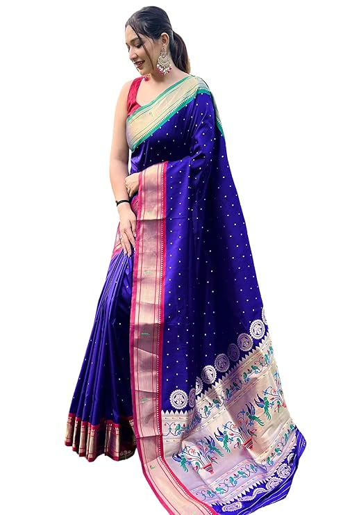 Paithani Soft Sarees With Blouse
