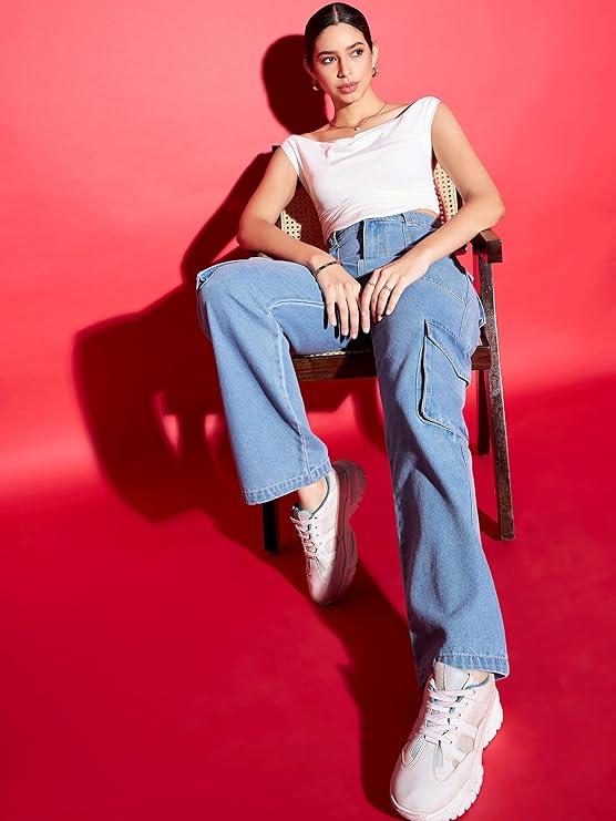 Stretchable Draped Crop Top