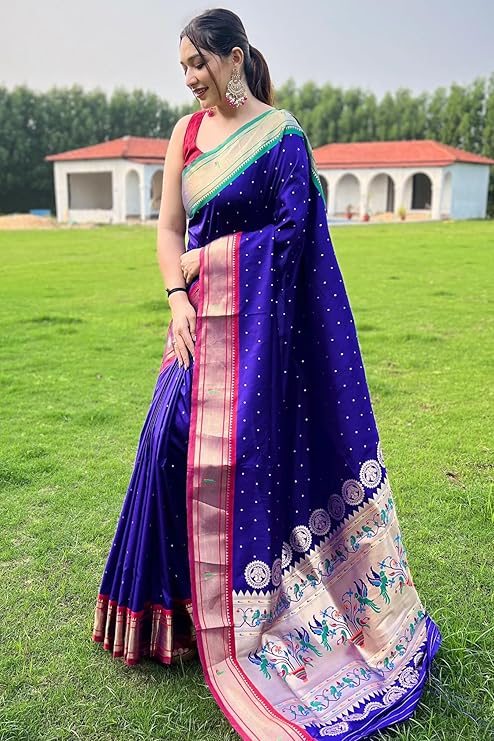 Paithani Soft Sarees With Blouse