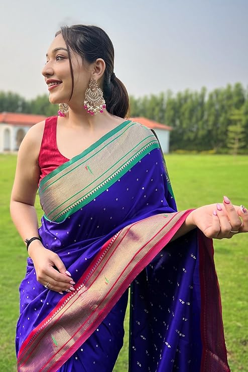 Paithani Soft Sarees With Blouse